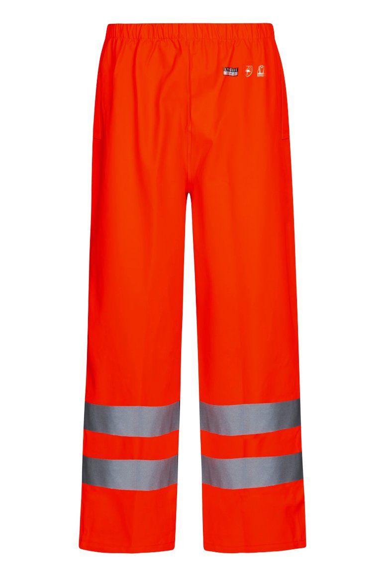 Lyngsoe Hi-Vis Regenhose in PU-Qualität